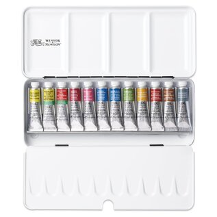 Winsor & Newton Professional Watercolour Blikken Doos 12 Tubes 5ml