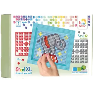Pixel XL - Geschenkverpakking - Olifant - 1 basisplaat + kader