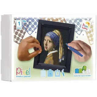 Pixel - Geschenkverpakking met 30 pixelmatjes - Meisje met de parel -