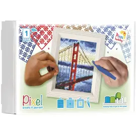 Pixel - Geschenkverpakking met 30 pixelmatjes - Golden Gate Bridge -