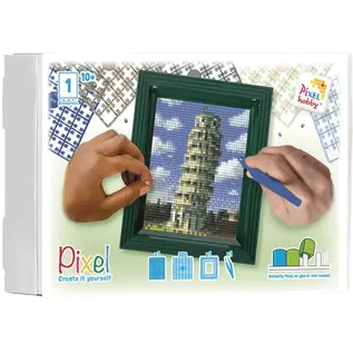 Pixel - Geschenkverpakking met 30 pixelmatjes - Toren van Pisa -