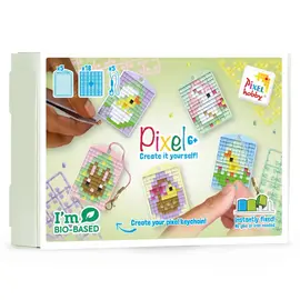 Pixels - Medaillon / sleutelhanger Thema Box - Pasen