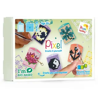 Pixels - Medaillon / sleutelhangers Thema Box - Harmonie -
