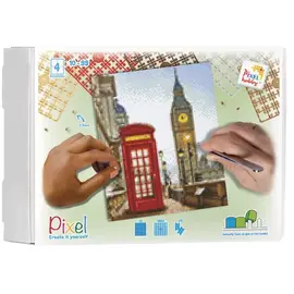 Pixel - Kit 4 basisplaten en ± 100 pixelmatjes - London -