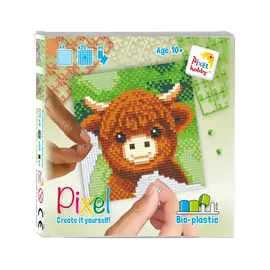 Pixel Set vierkant - Schotse hooglander