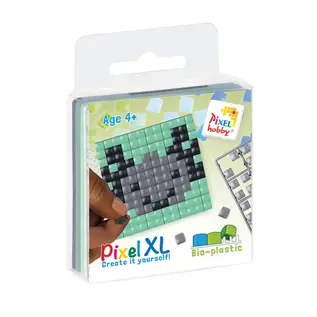 Pixel Magnet Fun Set - Axolotl - grijs