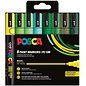 Posca PC5M Markers Set 8 Stuk Groene Tinten