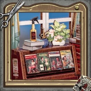 3D DIY huisje, John’s Hair Salon, 15,5x16x19cm