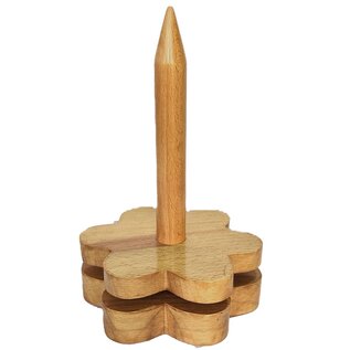 Garenhouder Bloem (Beukenhout) - 19 x 12 cm -