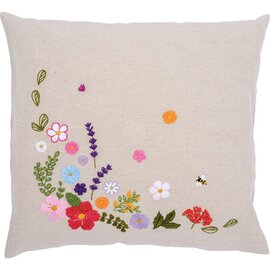 Kussen kit Kleurrijke wereld van bloemen