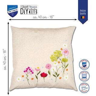 Kussen kit Wilde bloemen