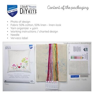 Kussen kit Wilde bloemen