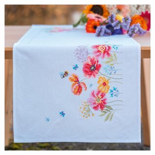 Loper kit Klaprozen en wilde bloemen