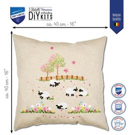 Kussen kit Schaapjes in de wei