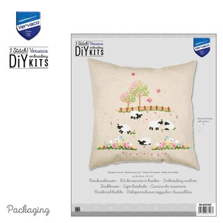 Kussen kit Schaapjes in de wei