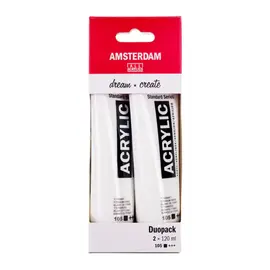 Amsterdam Standard Series Titaan Wit duo pack | 2 x 120 ml