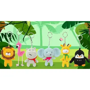 Anchor Mini amigurumi haak kit - sleutelhanger nijlpaard