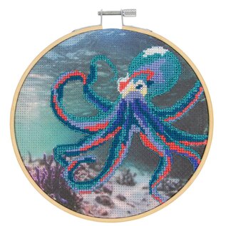 DMC Kruissteekpakket Octopus 26x26cm
