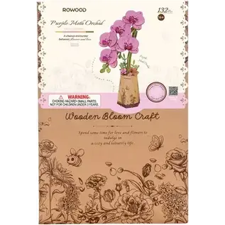 Robotime Purple Moth Orchid