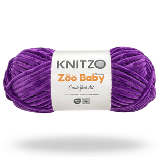 Knitzo Zoo Baby 126 Donker Violet Bad 261