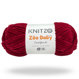 Knitzo Zoo Baby 114 Kers Rood Bad 141