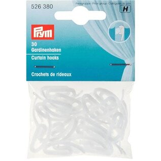 Prym - 30 Gordijnhaakjes wit