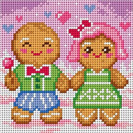 Orchidea Voorbedrukt stramien - Peperkoek