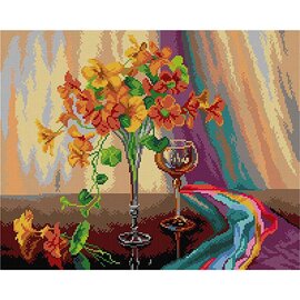 Orchidea Voorbedrukt stramien - Stilleven