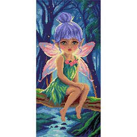 Orchidea Voorbedrukt stramien - Elfje