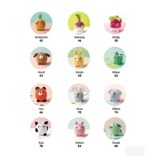Amigurumi bolletjesdieren haken - Annick Ly -