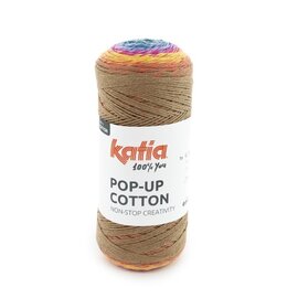 POP-UP COTTON 300 - Blauw-Fuchsia-Bruin bad 89641