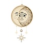 5 houten silhouetten zon