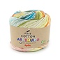 FAIR COTTON ARLEQUINO 254 - Koraal-Turquoise-Blauw cyaan-Limoengroen bad 90448