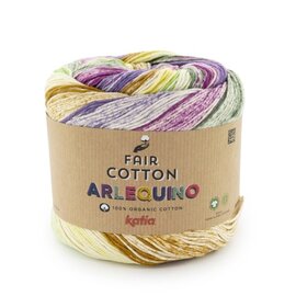 FAIR COTTON ARLEQUINO 251 - Oker-Groen-Paars bad 88908