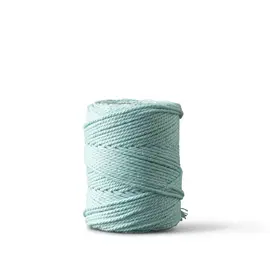 Macramétouw 1mm – 65m – aqua – dubbel gedraaid gerecycled katoen