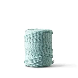 Macramétouw 1mm – 65m – aqua – dubbel gedraaid gerecycled katoen