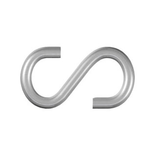 S-haak verzinkt 5 mm 2 stuks