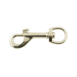 Ledent musketonhaak vernikkeld 50 mm 2 stuks