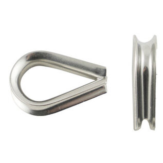 Puntkous 8 mm inox 2 stuks