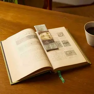 Borduurpakket Bladwijzer - Mona Lisa - 5x17cm