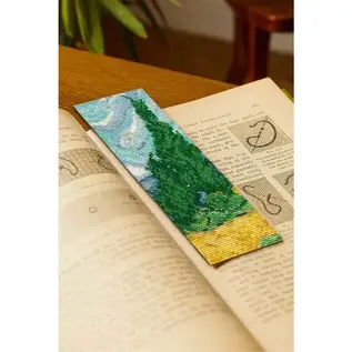 Kruissteek kit boek. - Wheatfield Cypresses - National Gallery (Van Gogh)