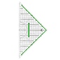 Transparante Geodriehoek 32 cm - met handgreep