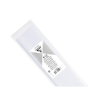 Zijdepapier 8 blad gevouwen 75x50cm - 18g/m2 - Wit