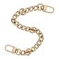 Tas ketting metaal 25cm, 2 stk - Kleur 040 Goud
