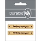 Durable  leren label, Perfectly imperfect, 70x10mm - Kleur 001