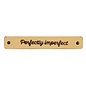 Durable  leren label, Perfectly imperfect, 70x10mm - Kleur 001