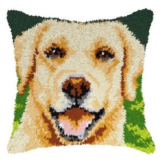 Orchidea Latch Hook Kussenpakket - Hond - 40x40cm