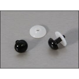 Veiligheidsogen 4mm, Zwart, 25 Paar