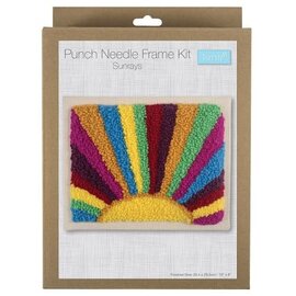 Punch needle set: 20,3 x 25,4 cm: Sunrays