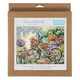 Telpatroon kruissteekpakket: Groot: Fiets